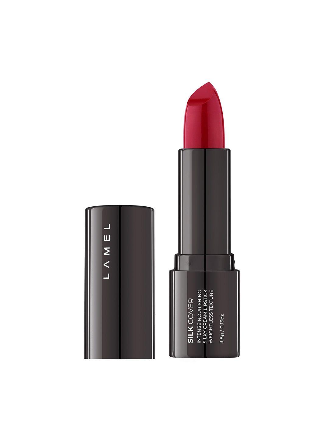 lamel silk cover ultra-creamy hydrating lipstick - dark aura 408