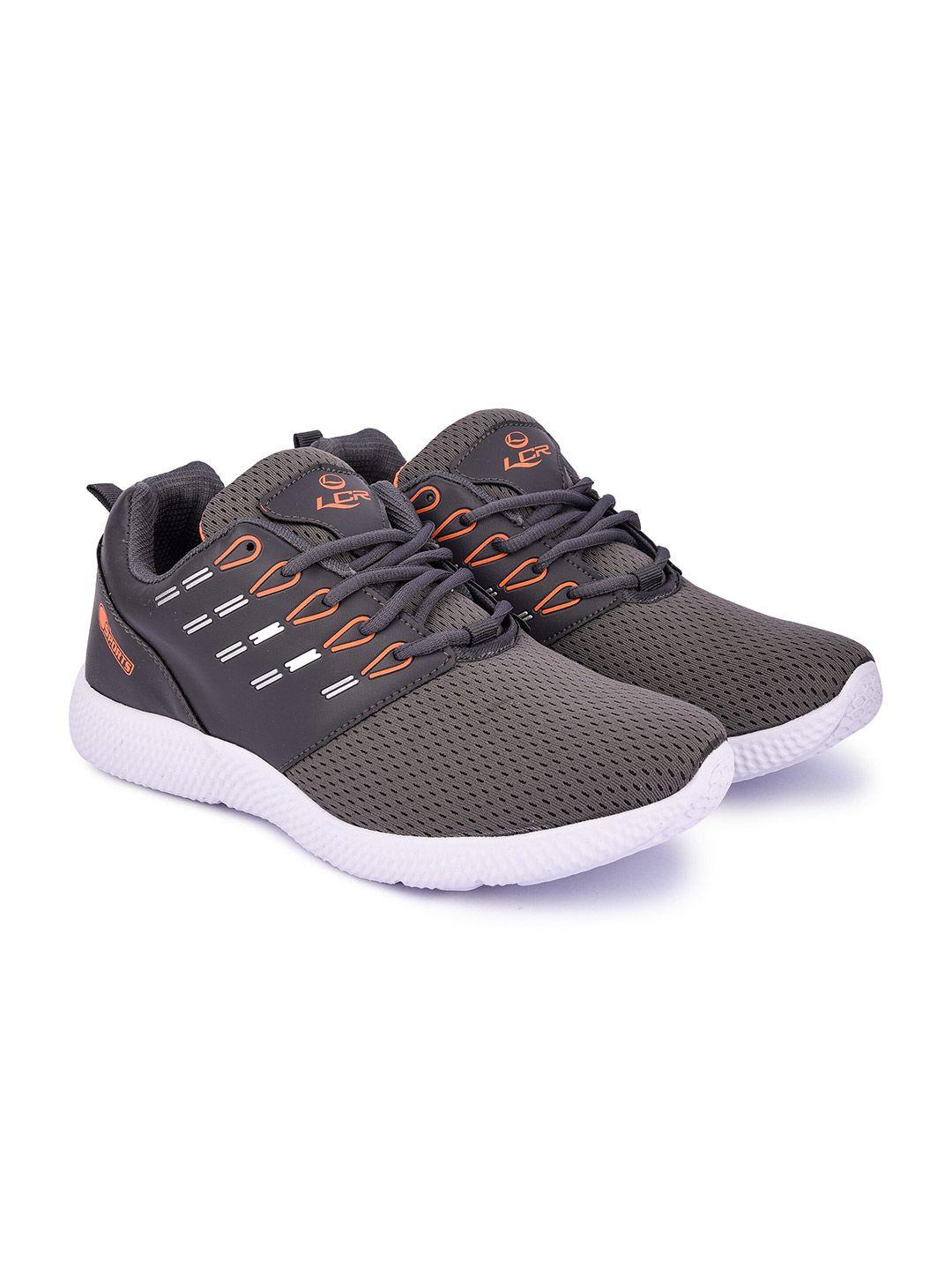 lancer men grey mesh running shoes