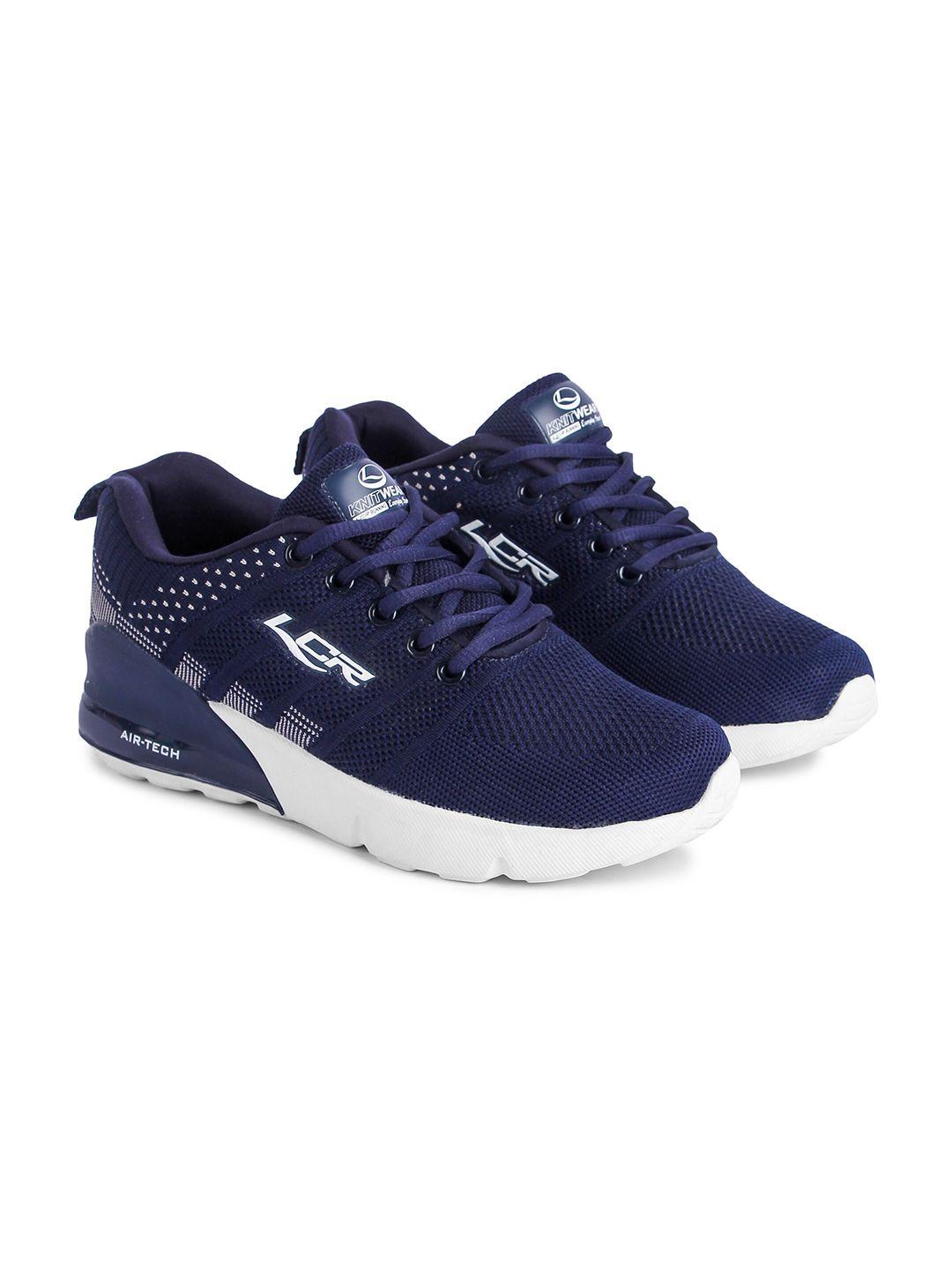 lancer unisex kids navy blue textile running non-marking shoes