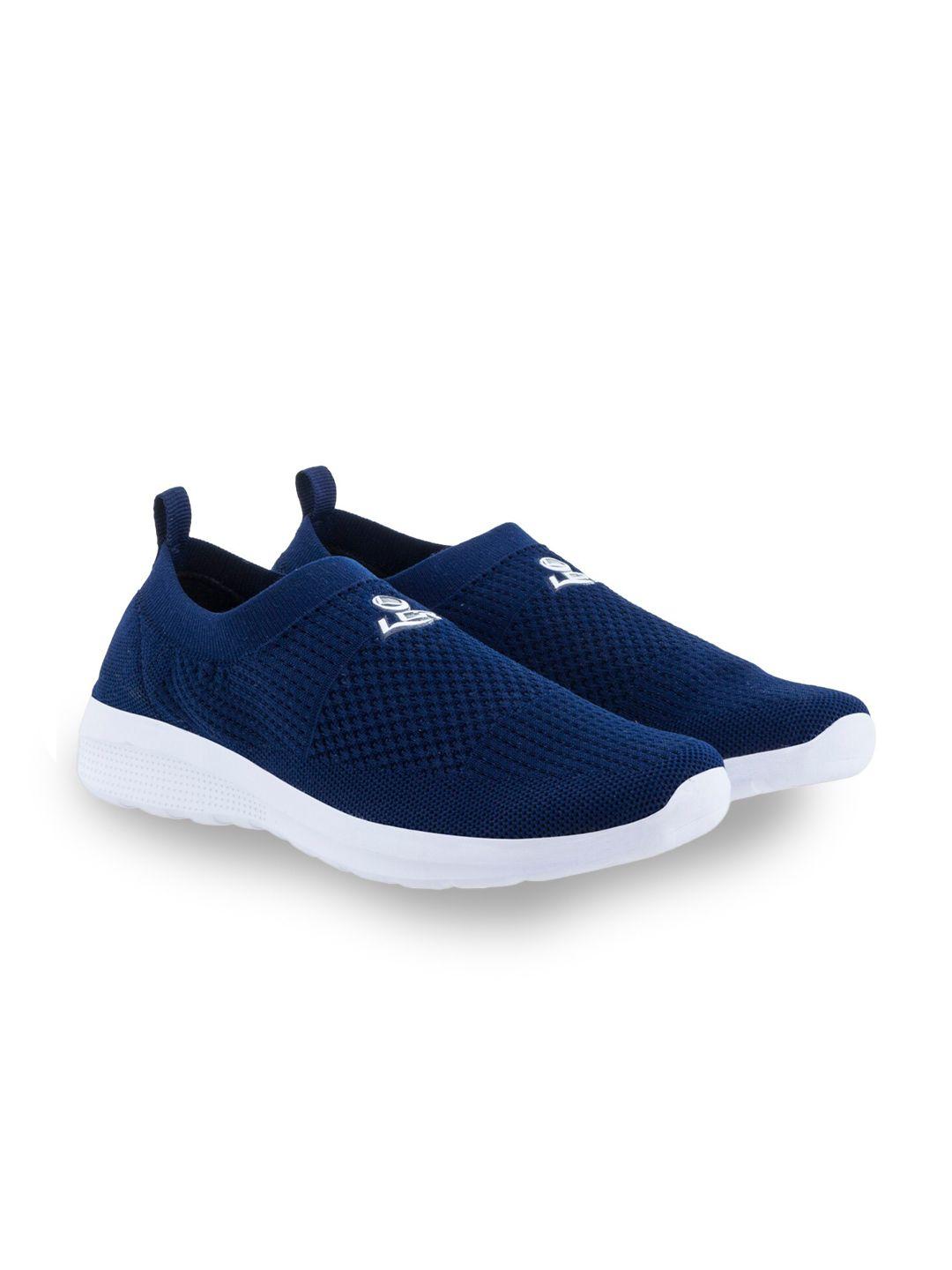 lancer unisex kids navy blue textile running non-marking shoes