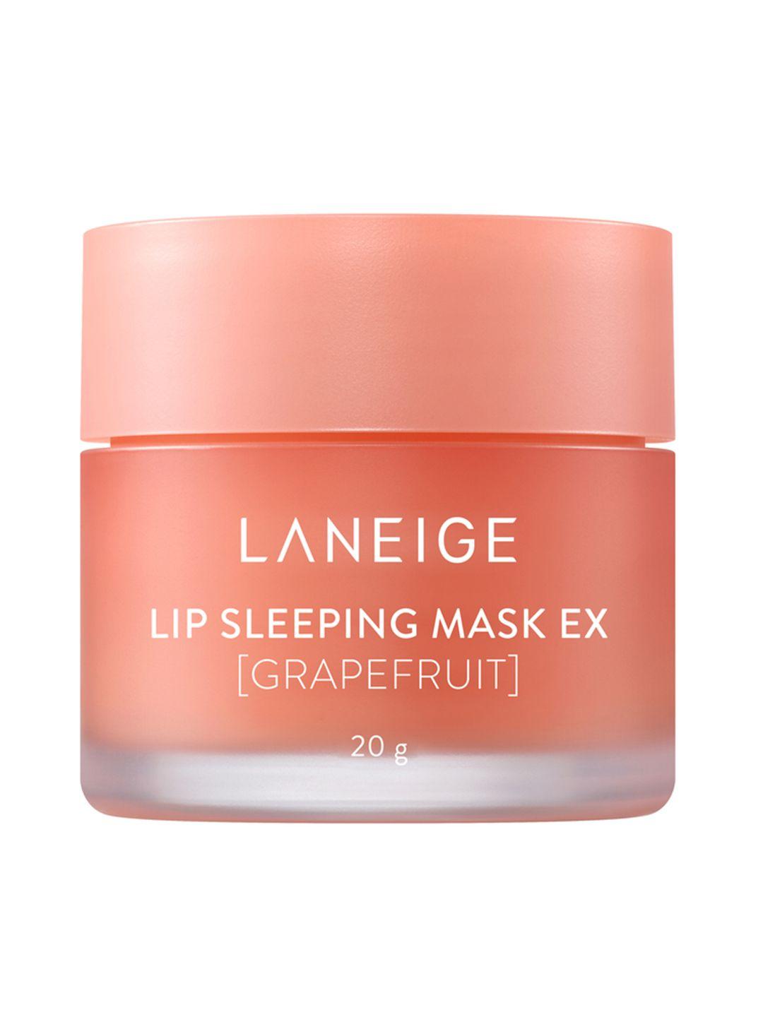 laneige dermatologist tested grapefruit lip sleeping mask ex for 8 hour hydration - 20 g