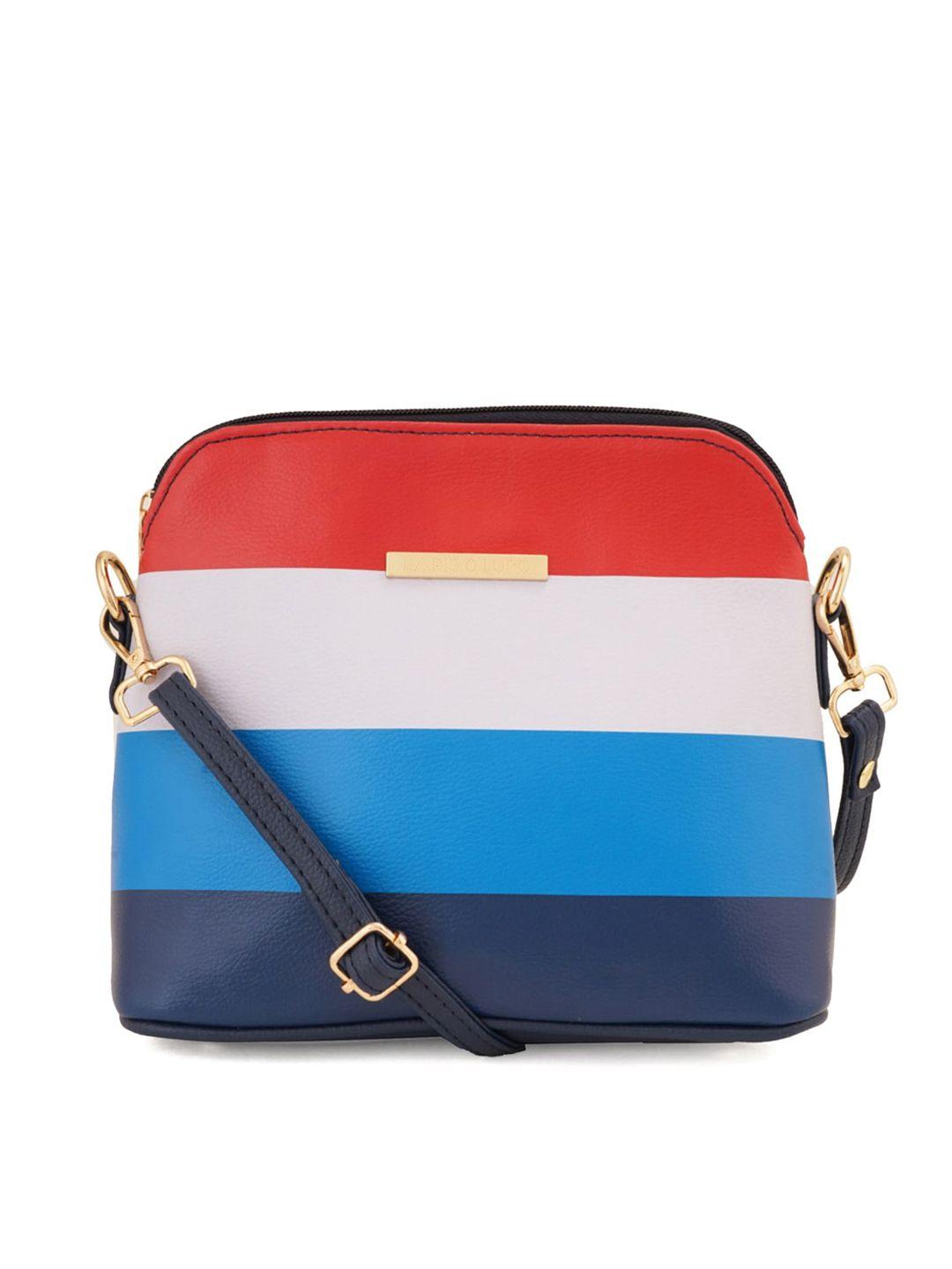 lapis o lupo colourblocked structured sling bag