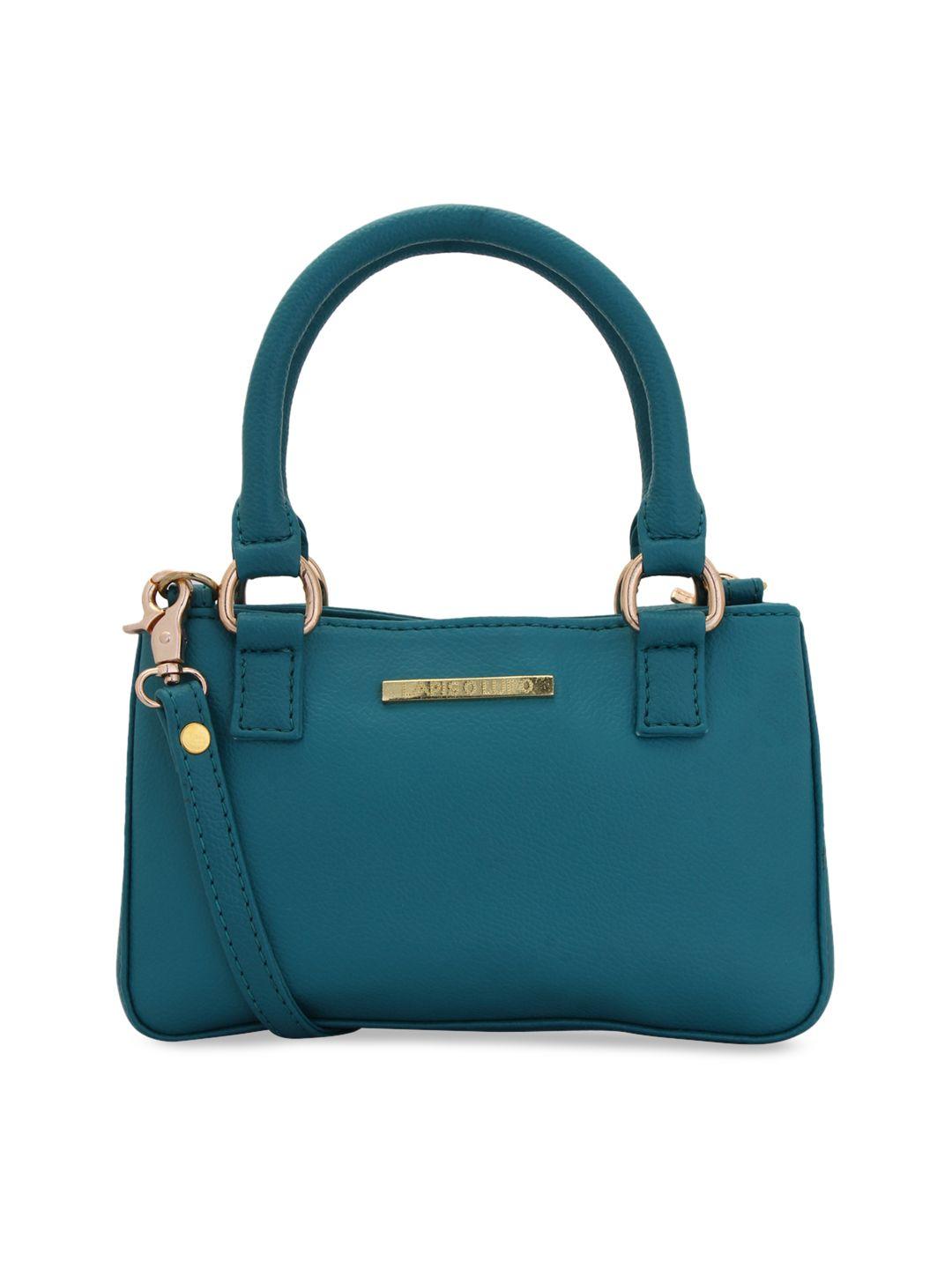 lapis o lupo turquoise blue solid handheld bag