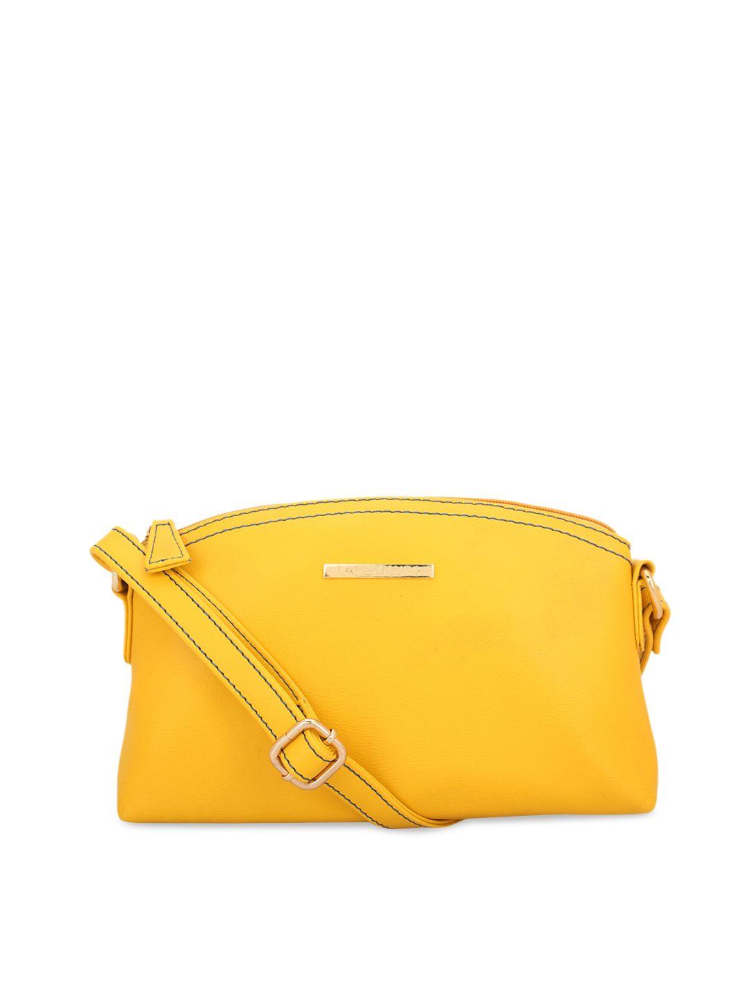 lapis o lupo yellow solid sling bag
