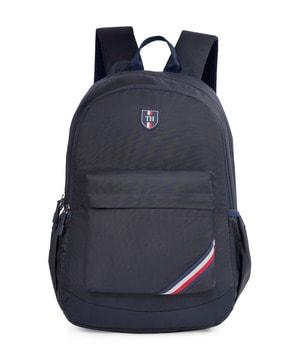 laptop backpack with logo print