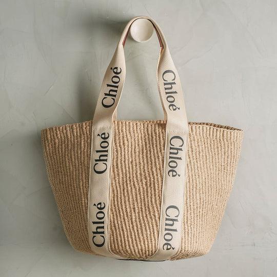 large woody basket bag