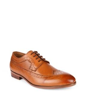 laser-cut stacked brogues