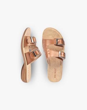 laser-cut slip-on sandals