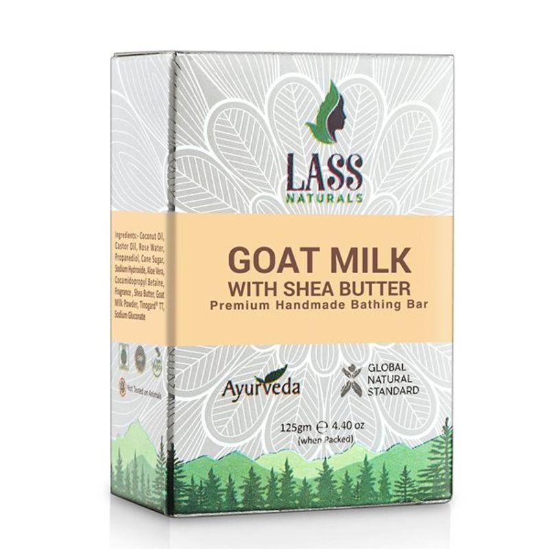 lass naturals goat milk with shea butter soap