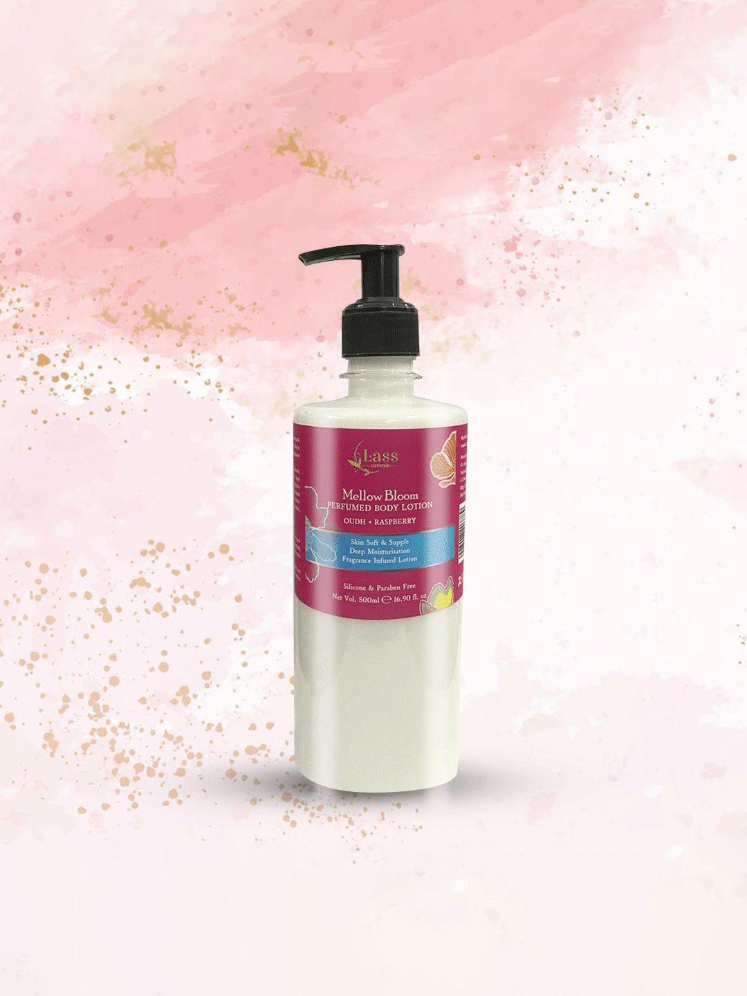 lass naturals mellow bloom deep moisturization body lotion with raspberry - 500 ml
