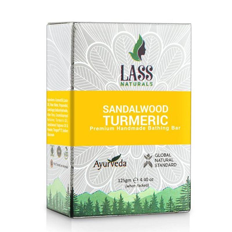 lass naturals sandalwood & turmeric soap