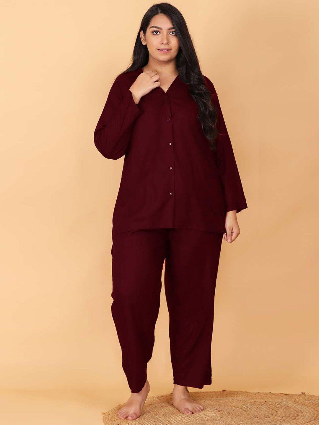 lastinch embroidered night suit