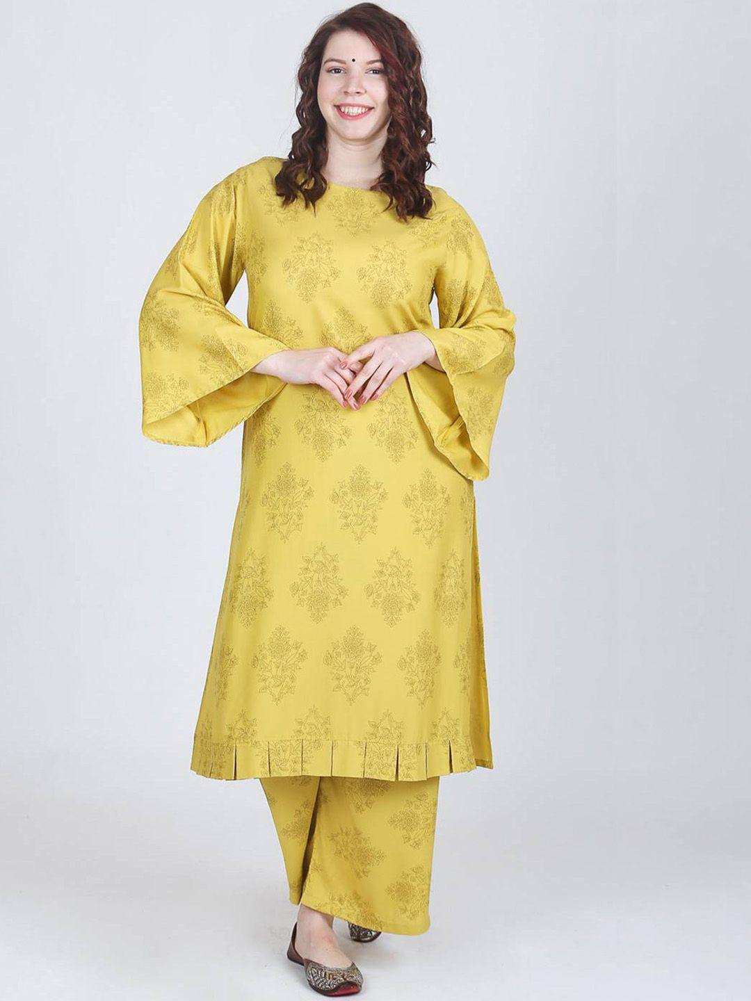 lastinch ethnic motifs printed straight kurta