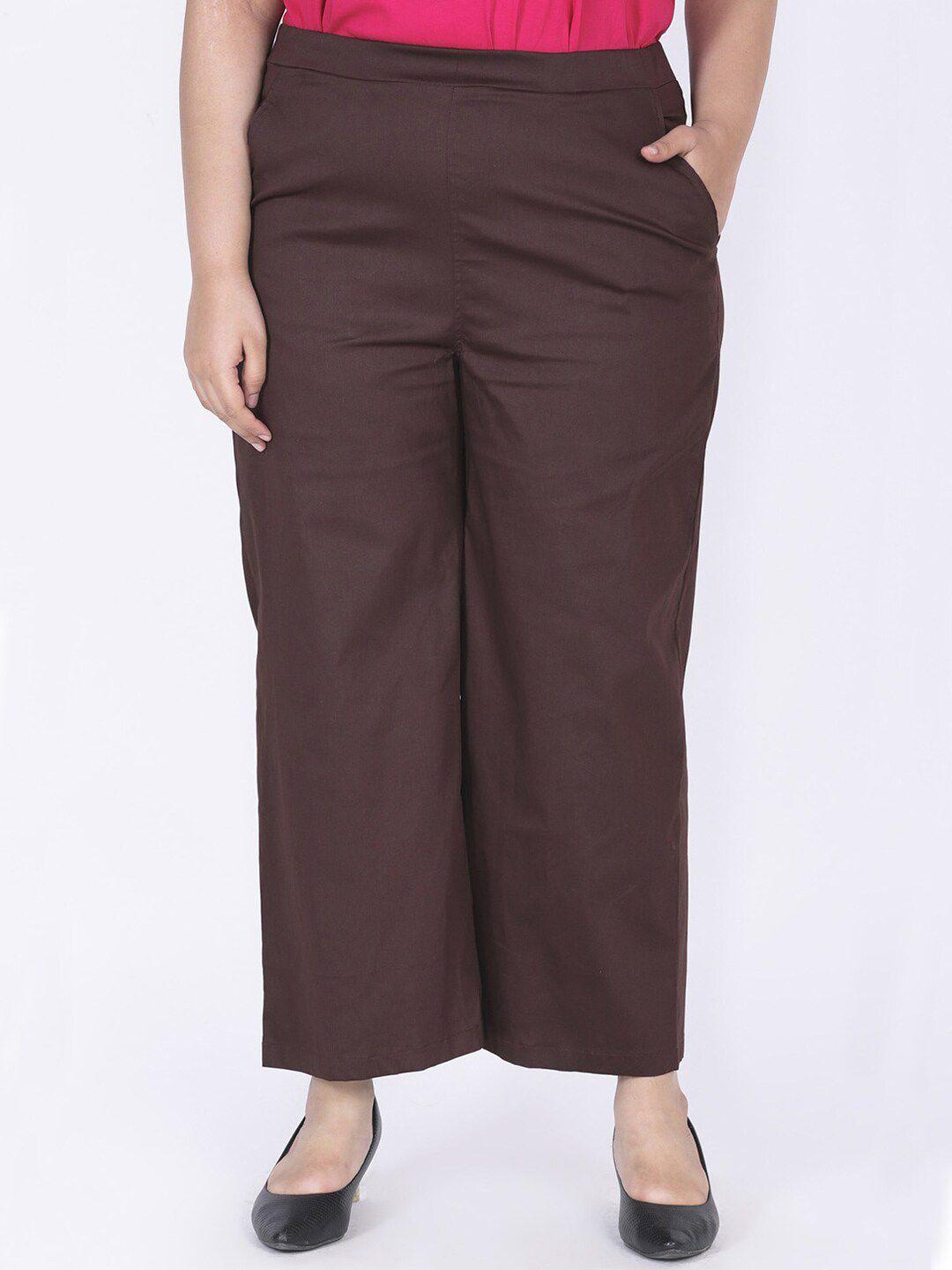 lastinch women brown comfort fit stretch pants