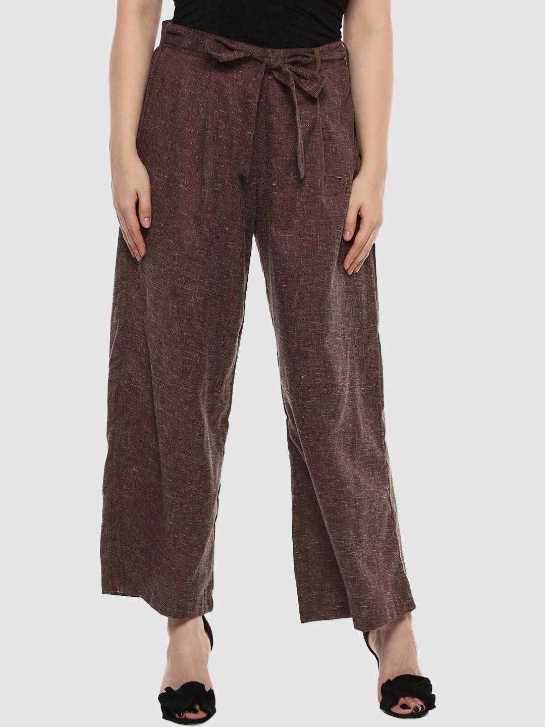 lastinch women brown linen trouser