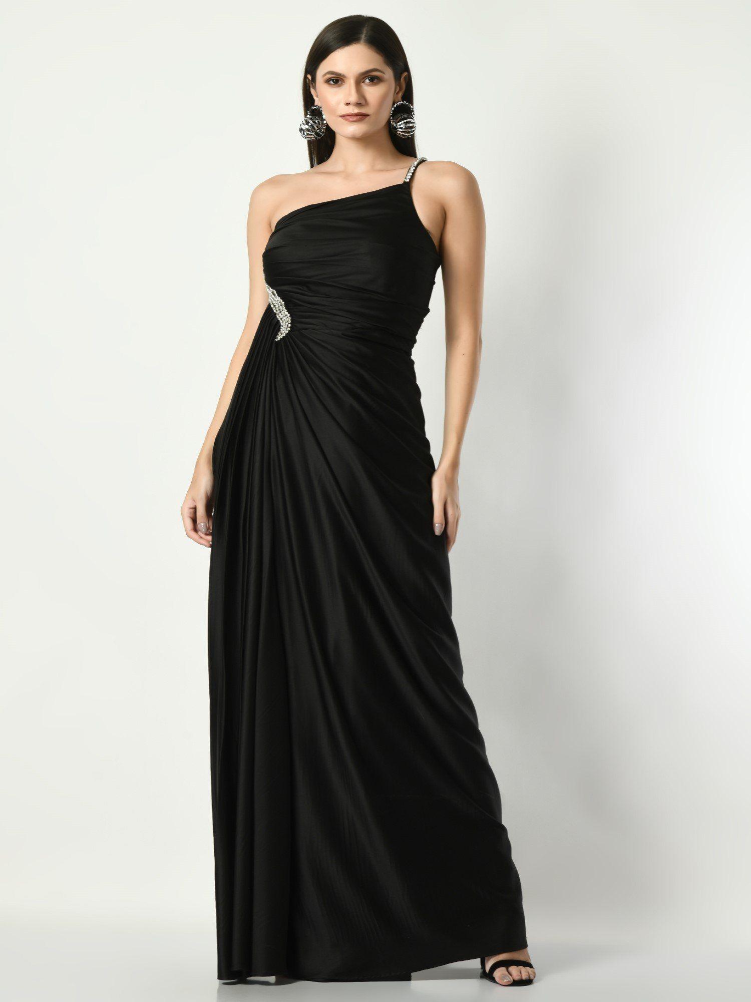 late night talking black gown
