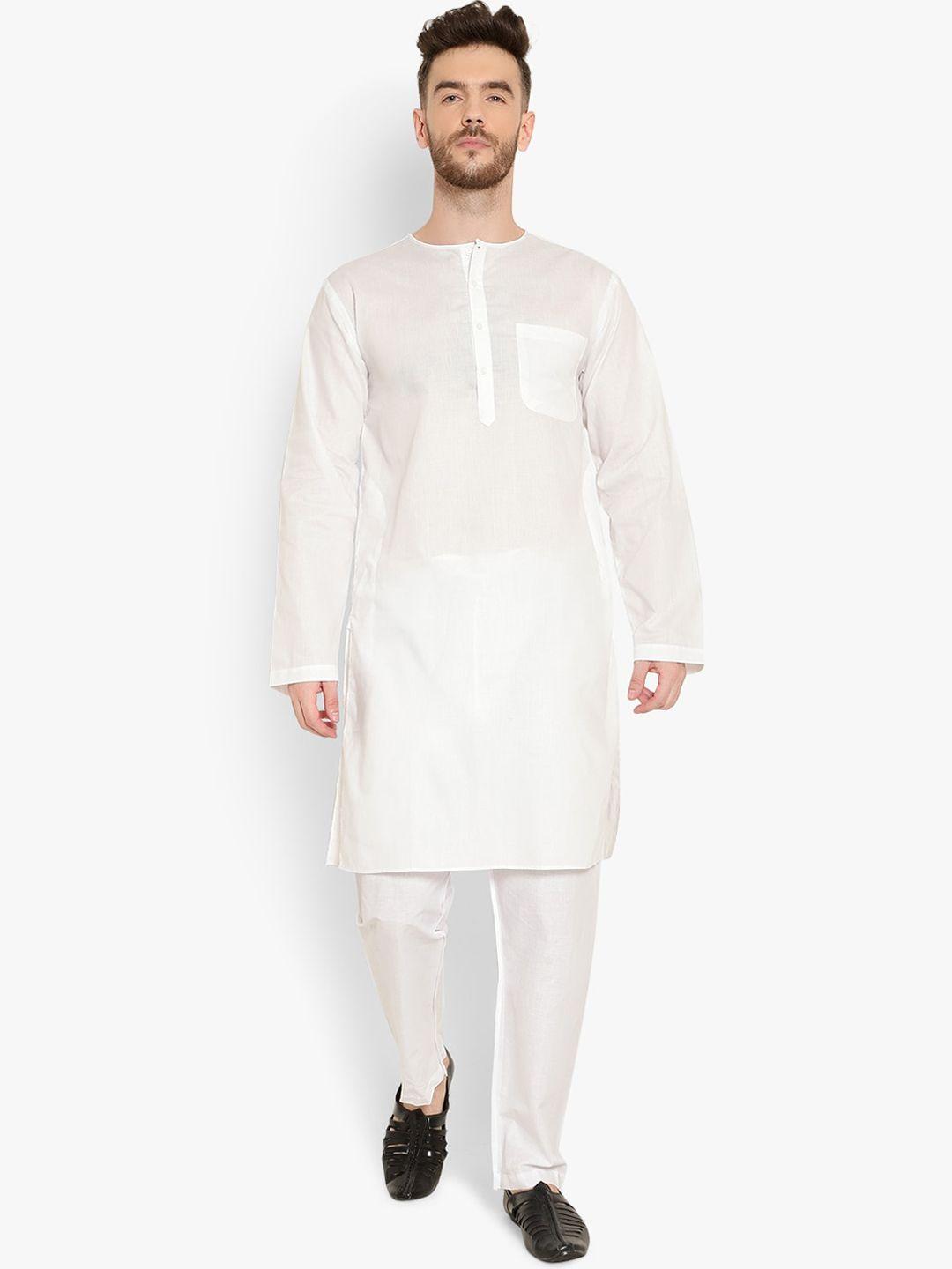 latest chikan garments men white romance kurta