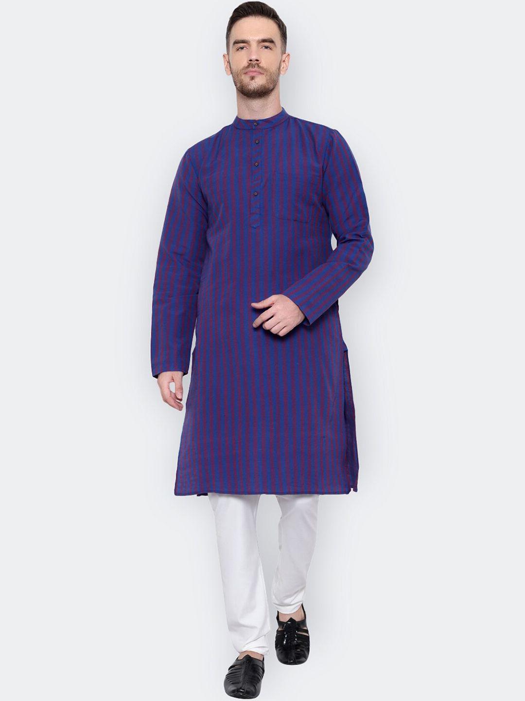 latest chikan garments men striped handloom cotton kurta