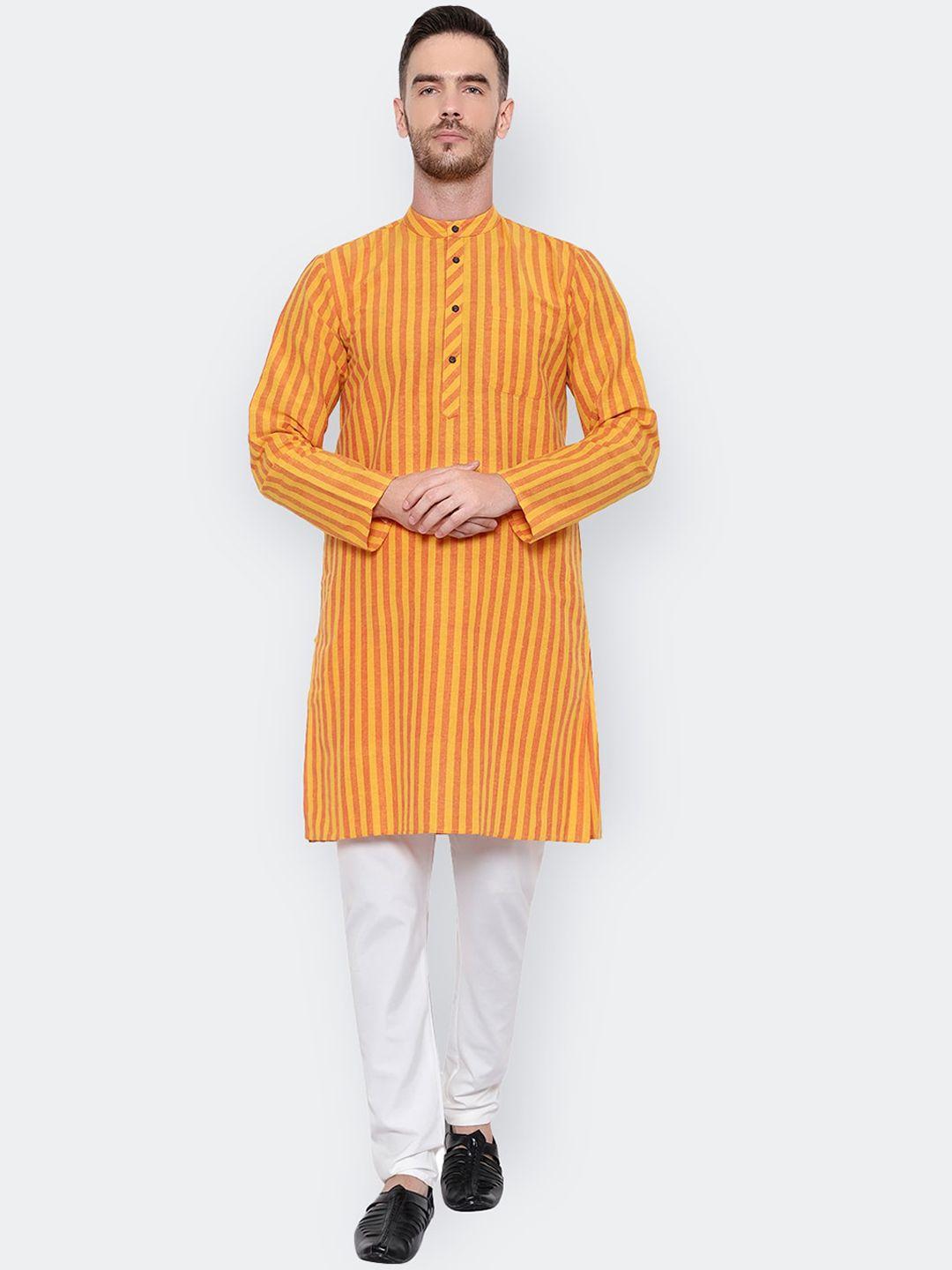 latest chikan garments men striped regular kurta