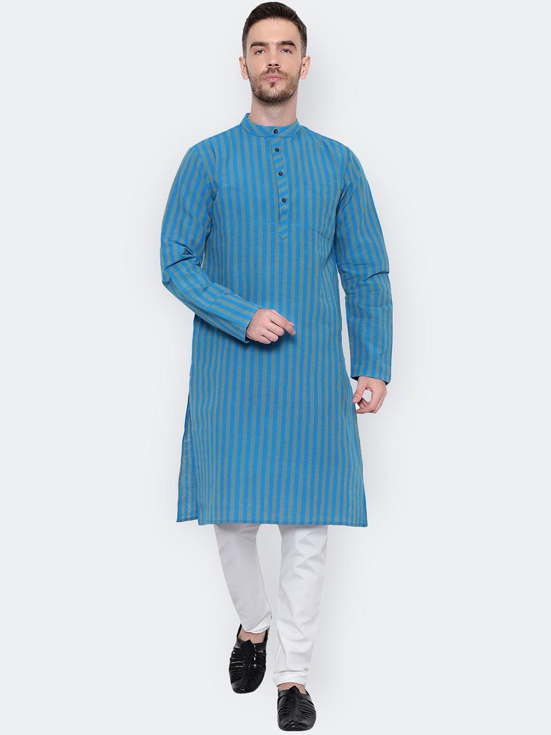 latest chikan garments men striped regular kurta