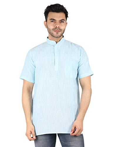 latest chikan men's cotton regular kurta (-06-lc10-42_blue_42)