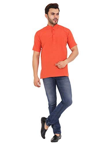 latest chikan men's cotton regular kurta (skpo-44_orange_44)