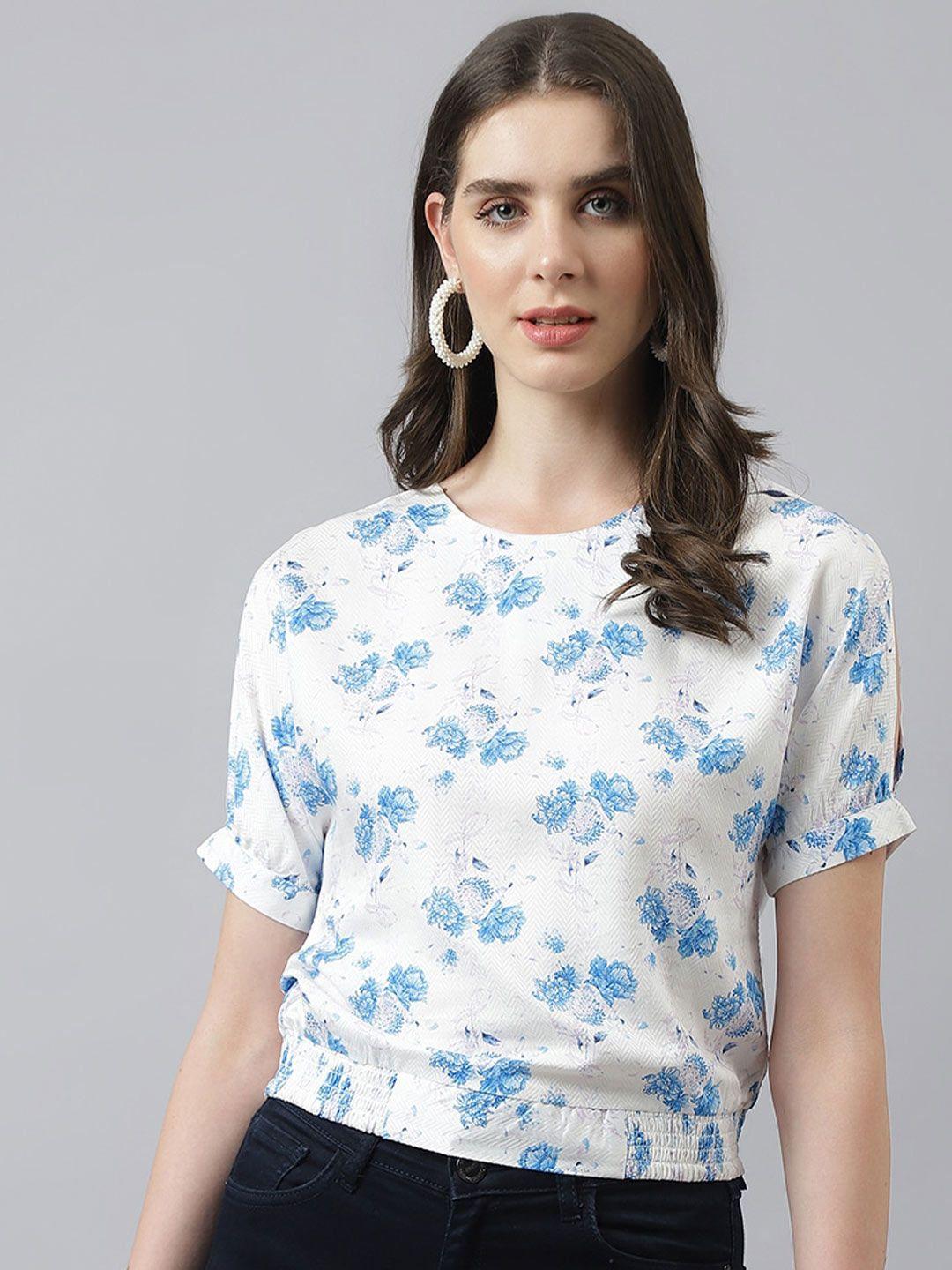 latin quarters floral printed cut out top