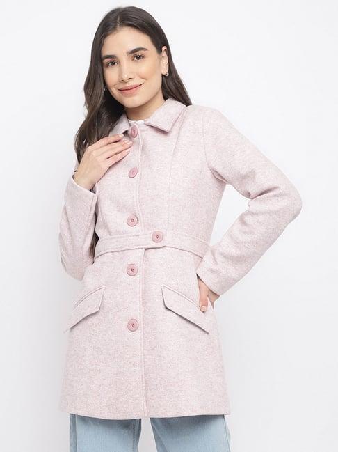 latin quarters pink textured coat