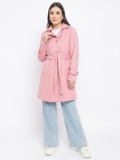 latin quarters pink textured coat
