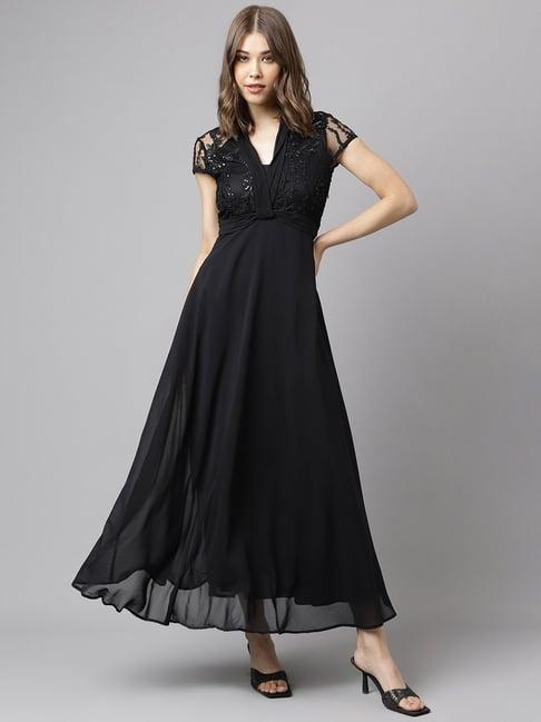 latin quarters black maxi dress