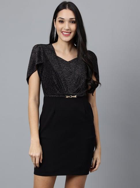 latin quarters black shift dress