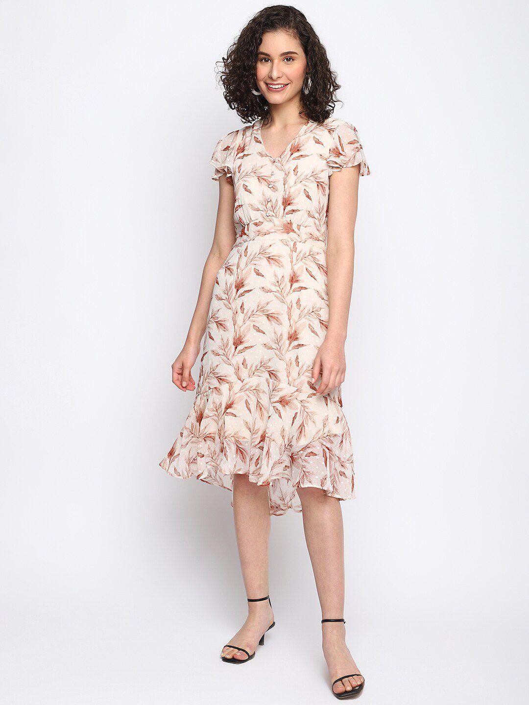 latin quarters floral printed a-line dress