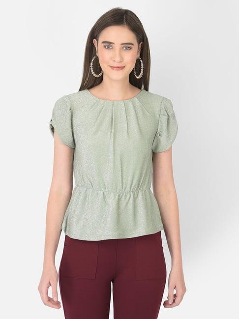 latin quarters green round neck top