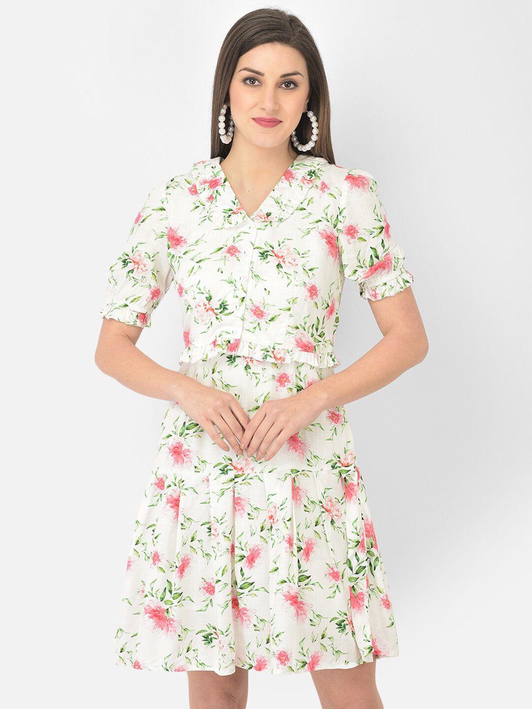 latin quarters white floral dress