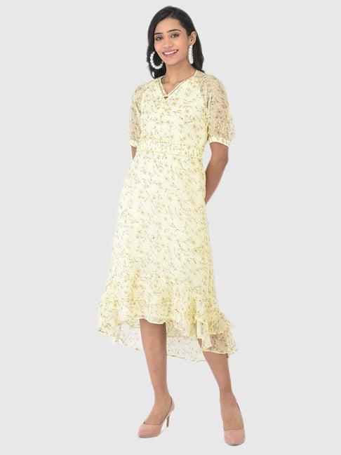 latin quarters yellow floral print dress