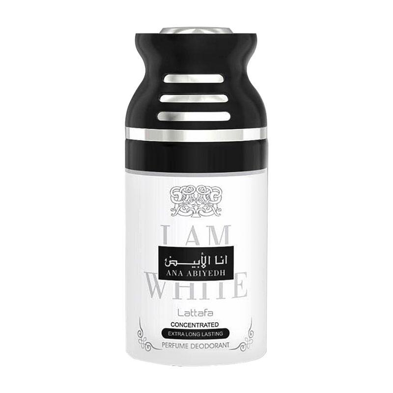 lattafa ana abiyedh i am white perfume deodorant for men & women