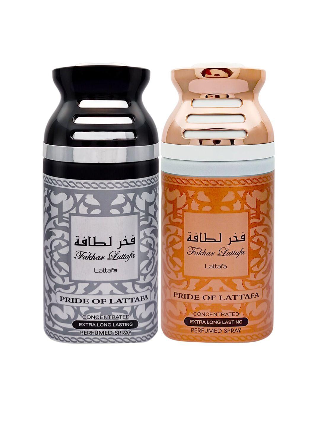 lattafa fakhar pack of 2 perfumed body spray 250ml
