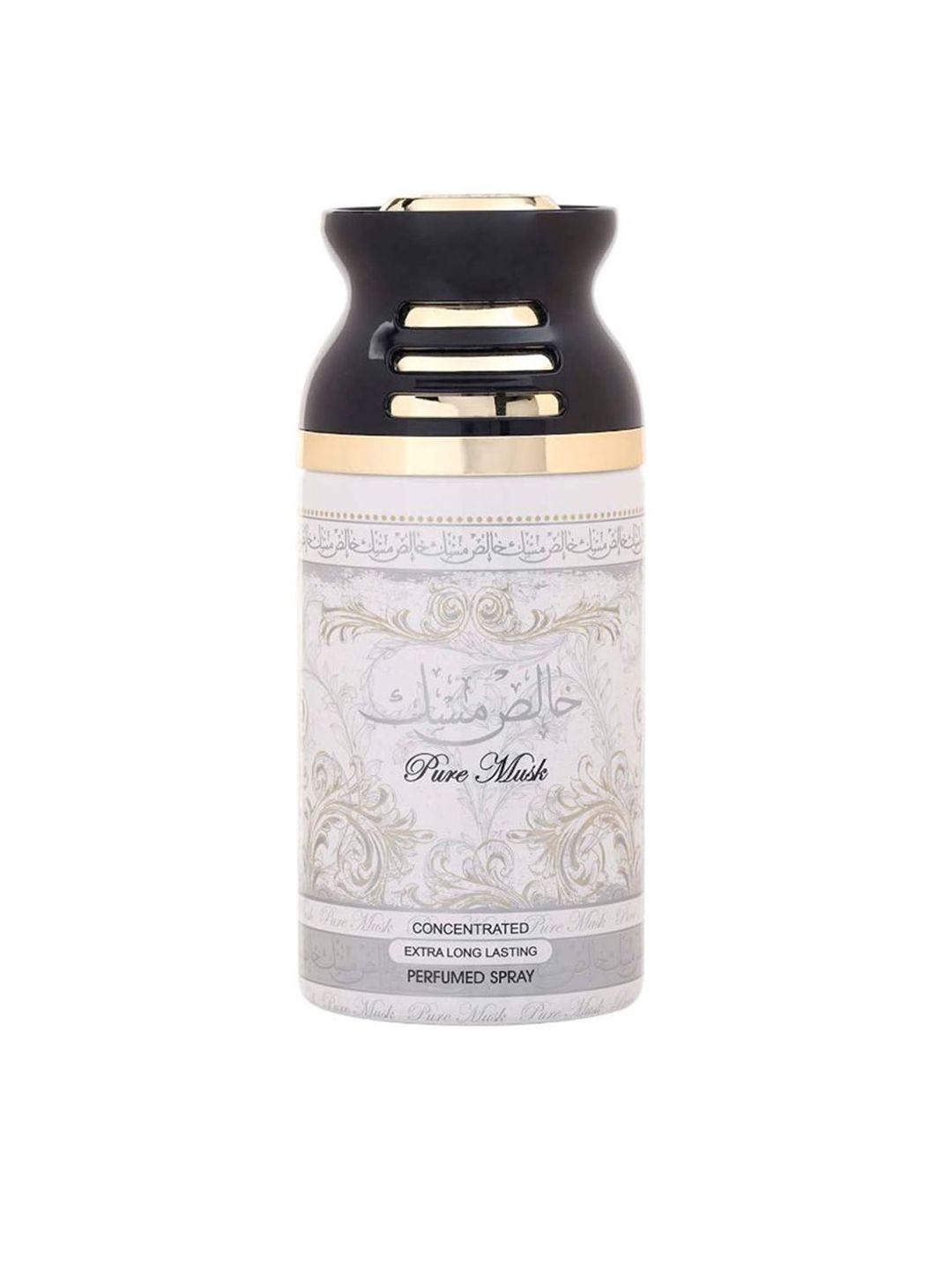 lattafa pure musk imported long lasting perfumed deodorant 250ml