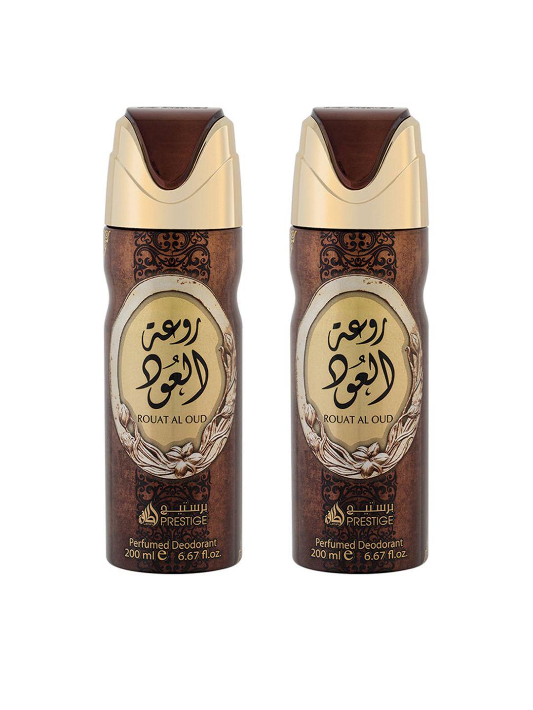 lattafa rouat al oud perfumed bodyspray,200ml (pack of 2)