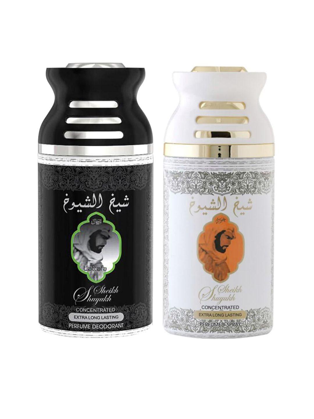 lattafa set of 2 sheik al suyukh & sheik al shuyukh kususi deodorant