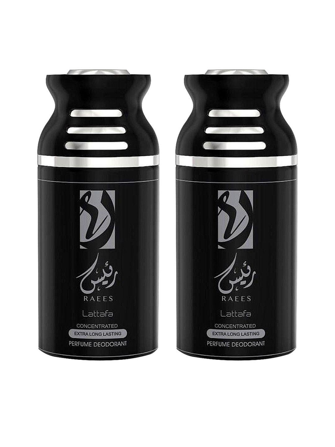 lattafa unisex set of 2 raees deodorant perfumed bodyspray 250ml