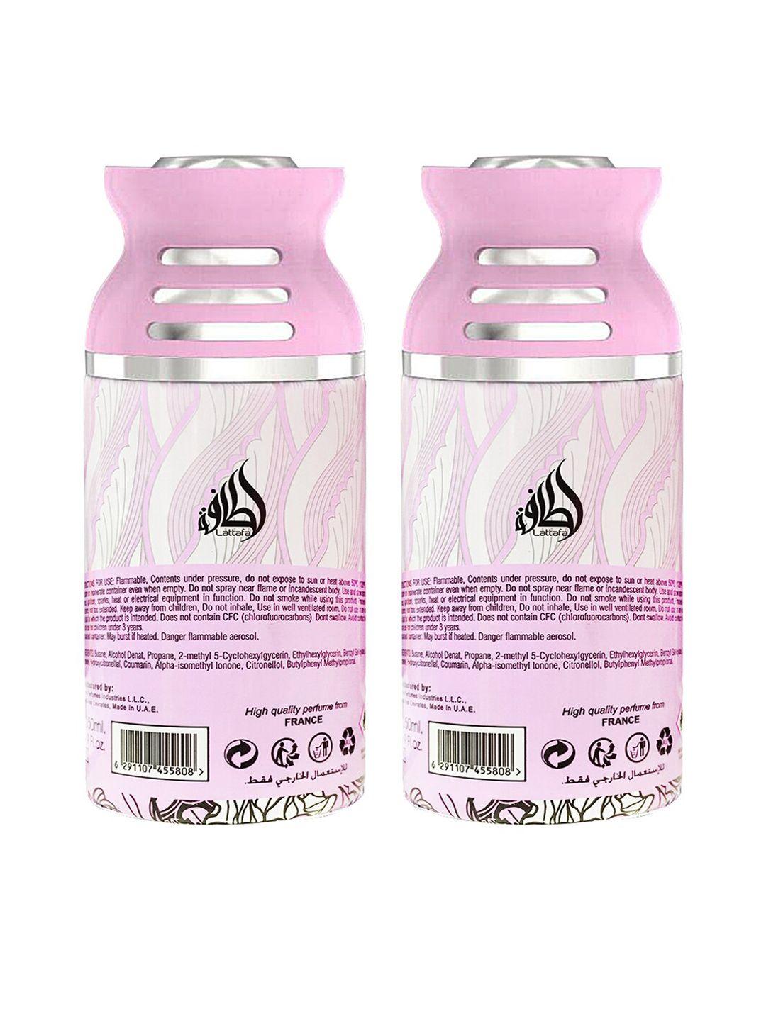 lattafa unisex set of 2 washwashah deodorant perfumed bodyspray 500ml