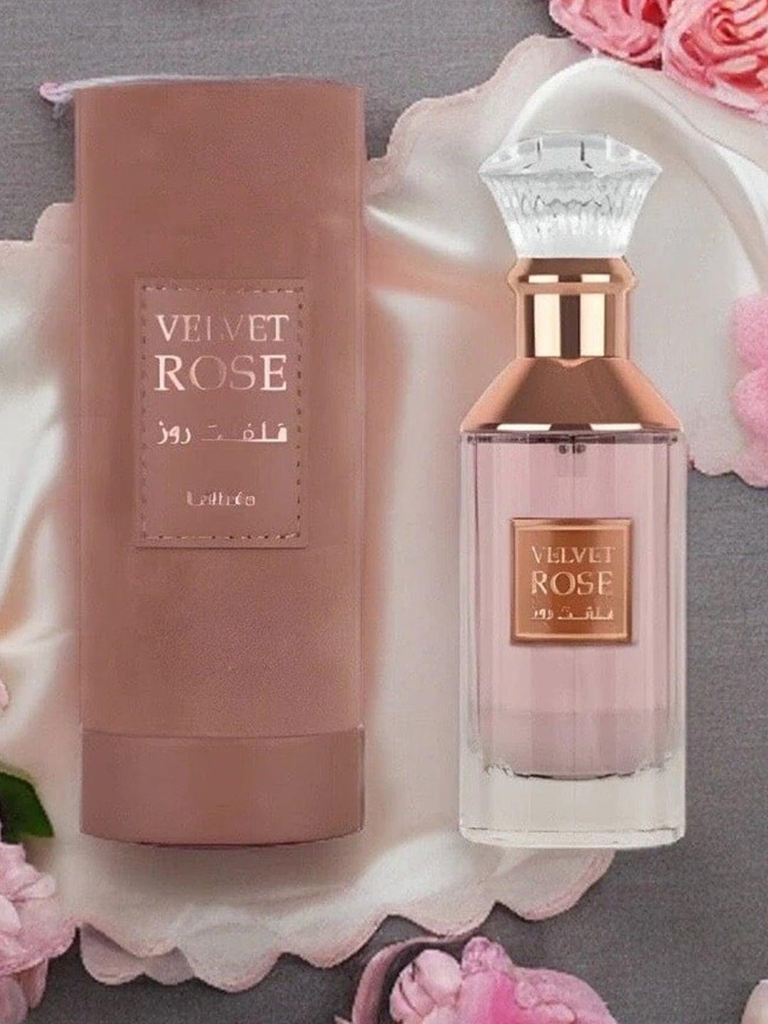 lattafa velvet rose long lasting eau de parfum - 100 ml