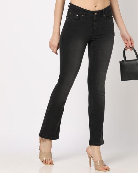 lauren lightly washed bootcut jeans