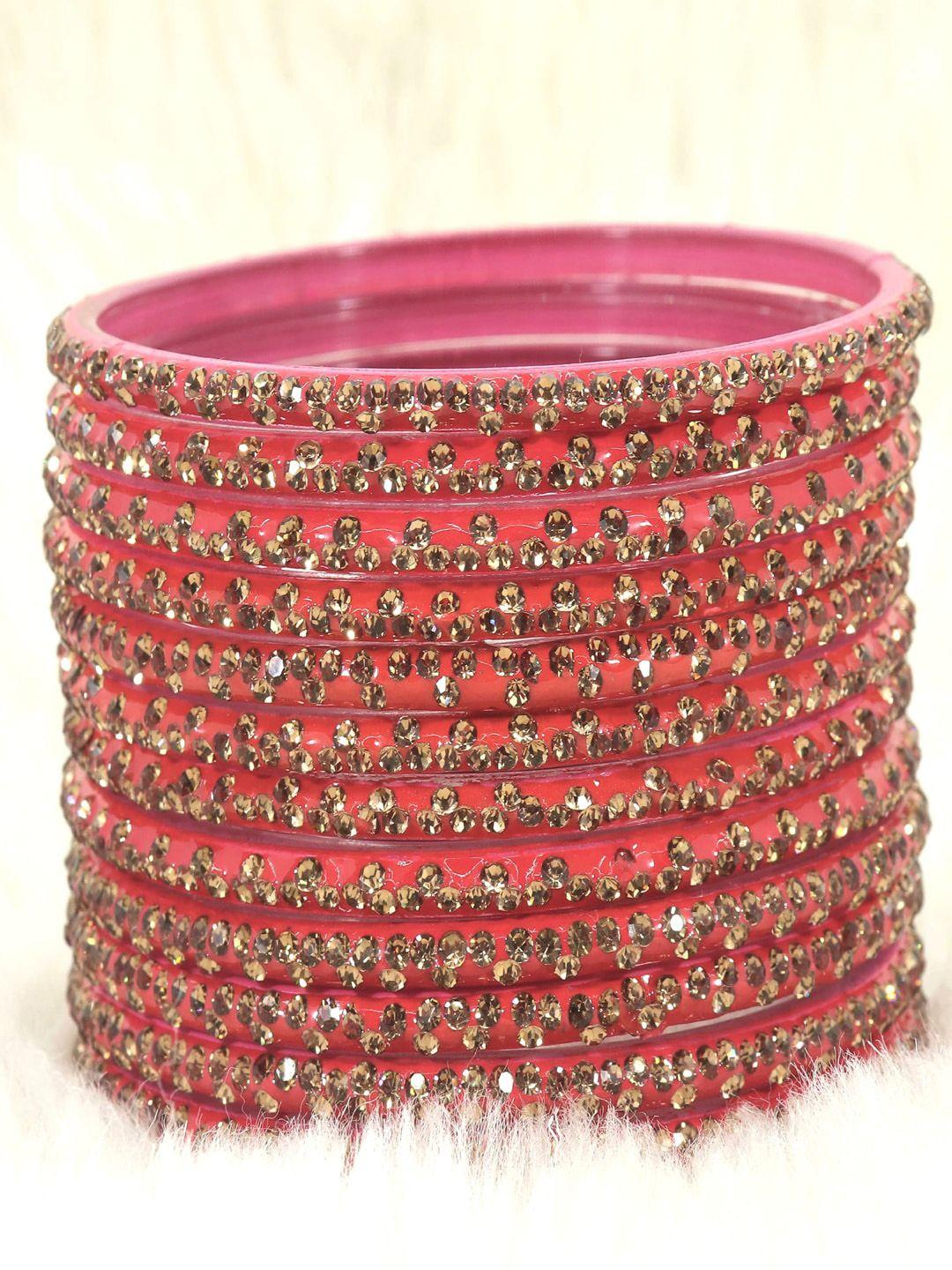 lavazza set of 12 crystal-studded bangles