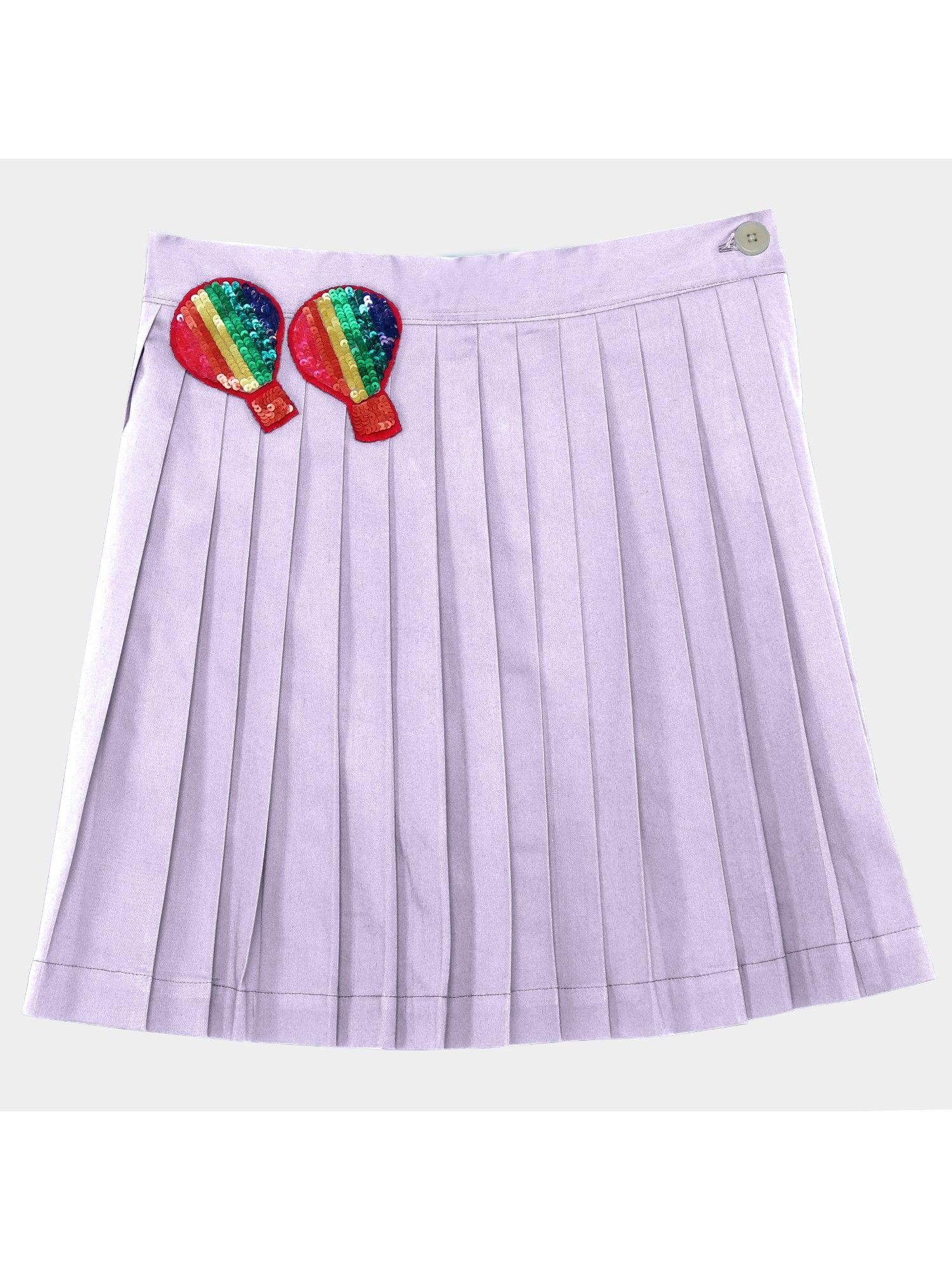 lavender embellished madeline skirt
