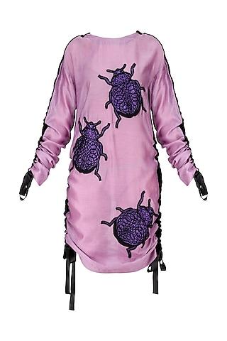 lavender bugs motifs pull up dress