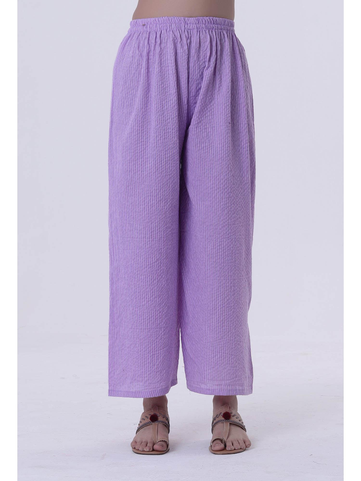 lavender cotton palazzo