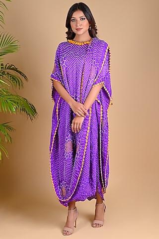 lavender draped tunic