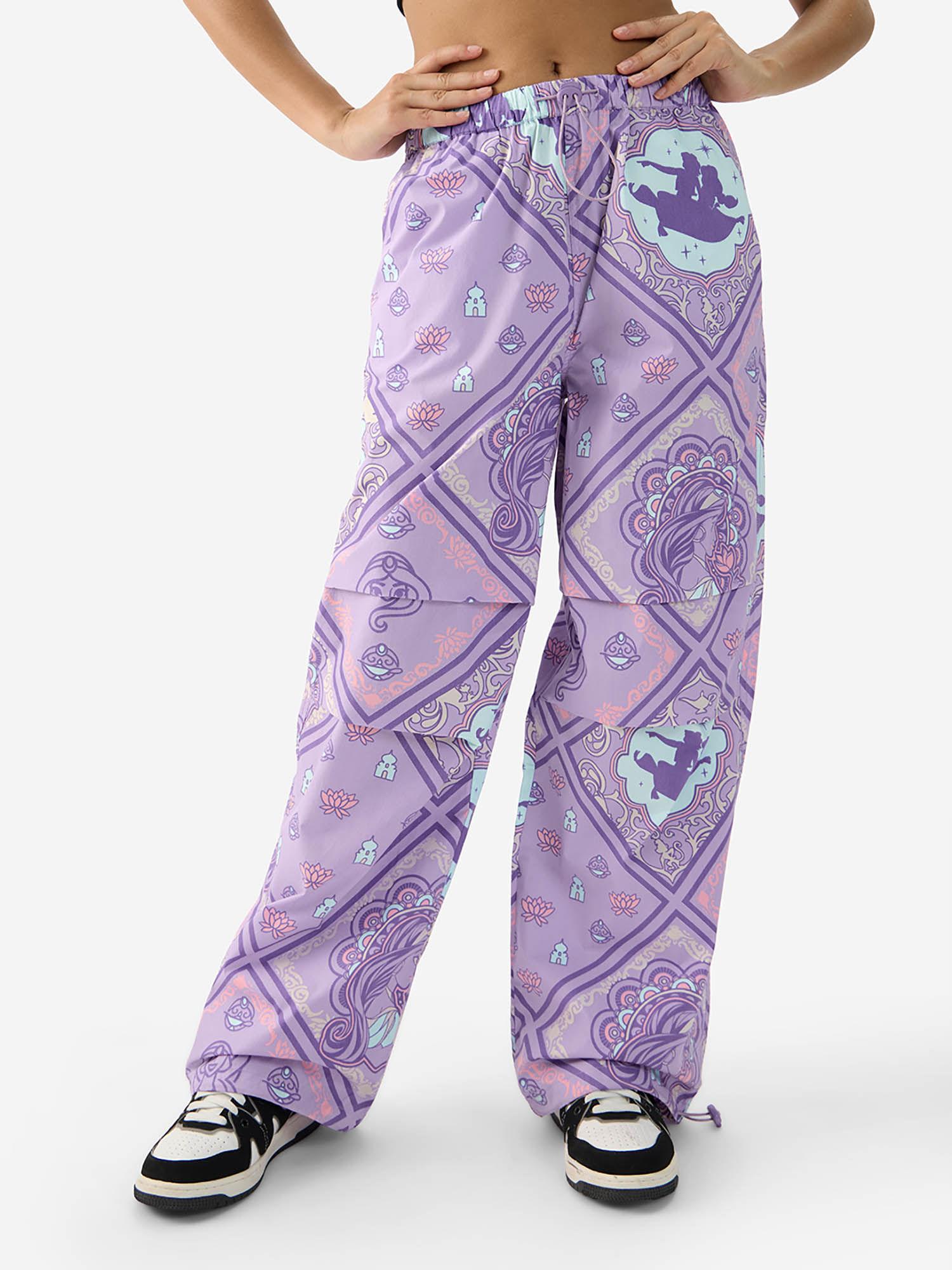 lavender jasmine printed pattern women trouser